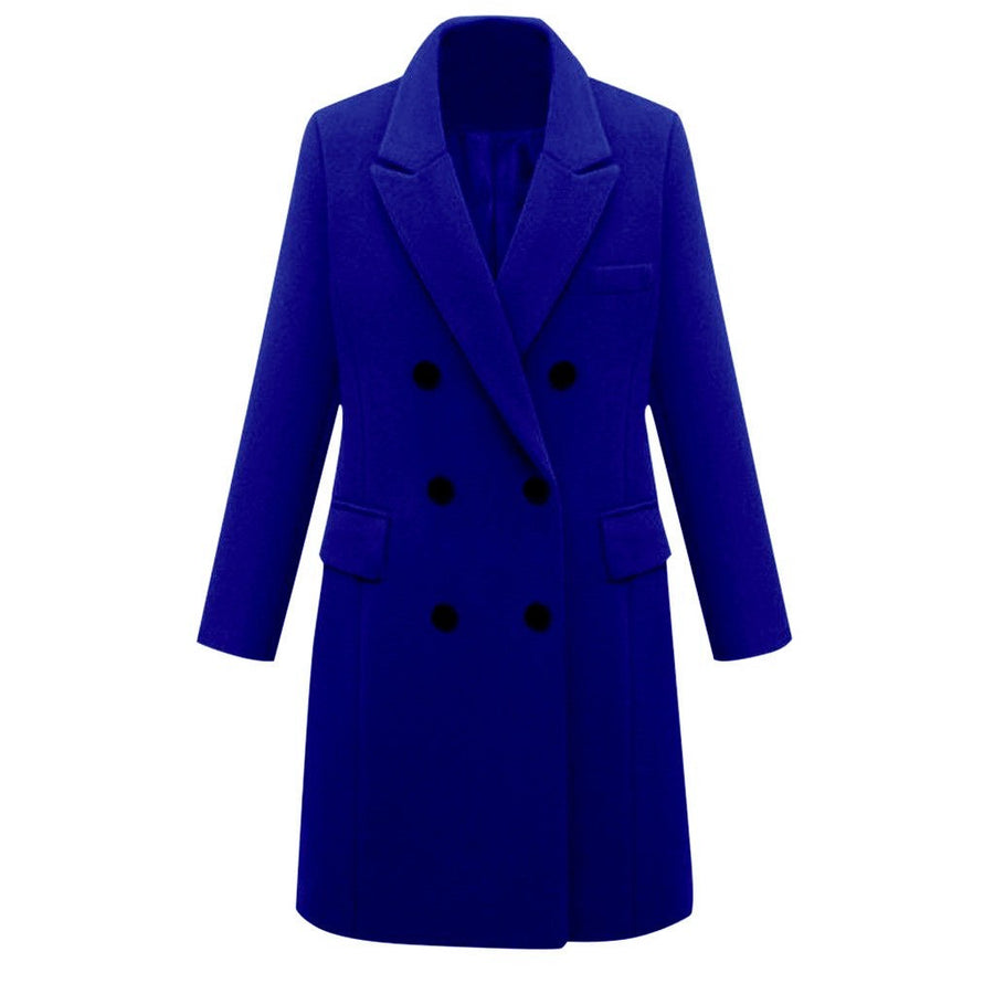 Hadley Elegant Coat with Pockets in Khaki