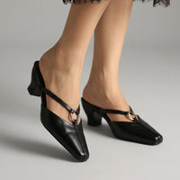Hadley Ring Mule in Charcoal