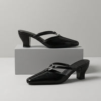 Hadley Ring Mule in Charcoal