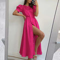 Hadley Shirt Dress with Side Split