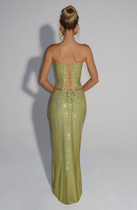 Blake Maxi Skirt - Olive