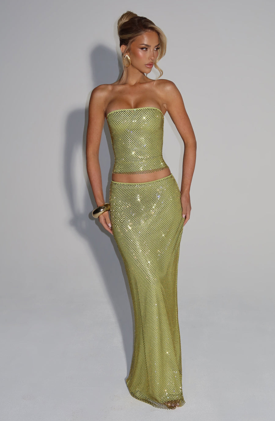 Blake Maxi Skirt - Olive