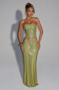 Blake Maxi Skirt - Olive