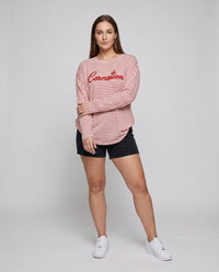 Halle Casual Linen Sweater with Oversized