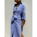 Halle Dress with Long Sleeve and Belted