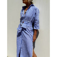 Halle Dress with Long Sleeve and Belted