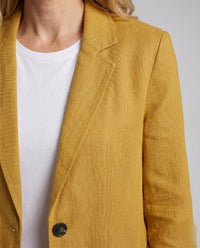 Halle Relaxed Linen Blazer with Pockets