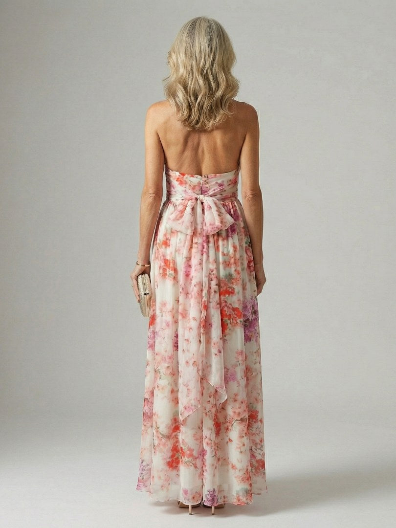 Halvara Women's Floral Maxi Sundress Halter Neck in Floral