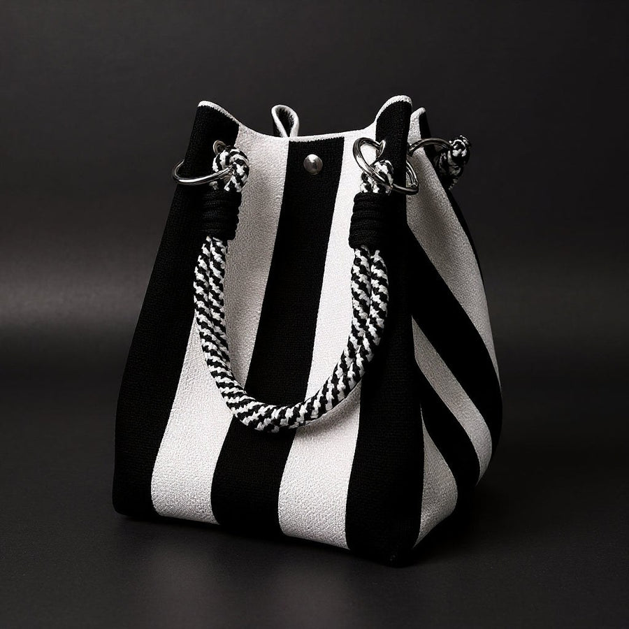 Hamden Mini Bucket Bag in Zebra