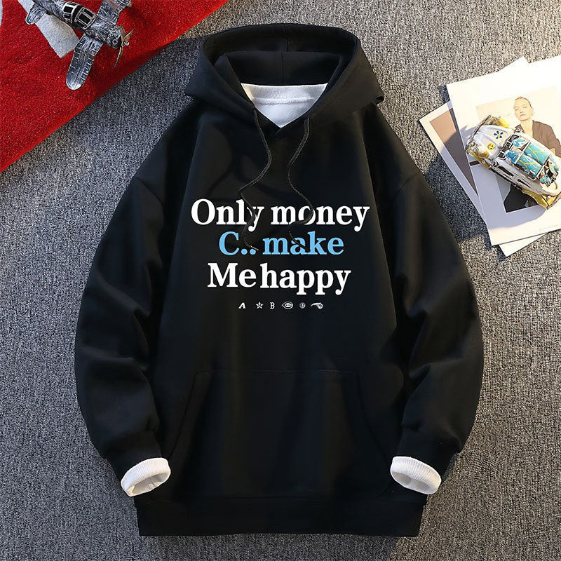 Hanna Casual Hoodie with Hood in Black