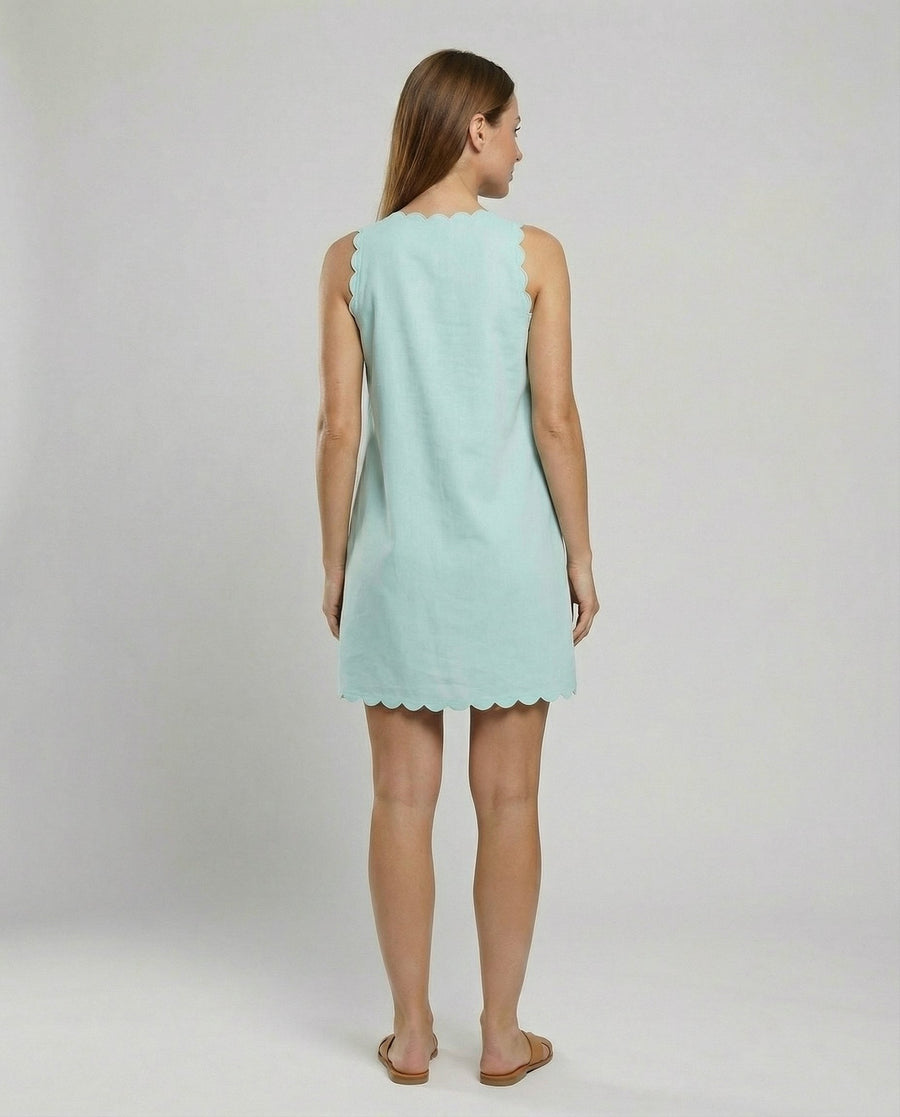 Hanna Dress in Aqua