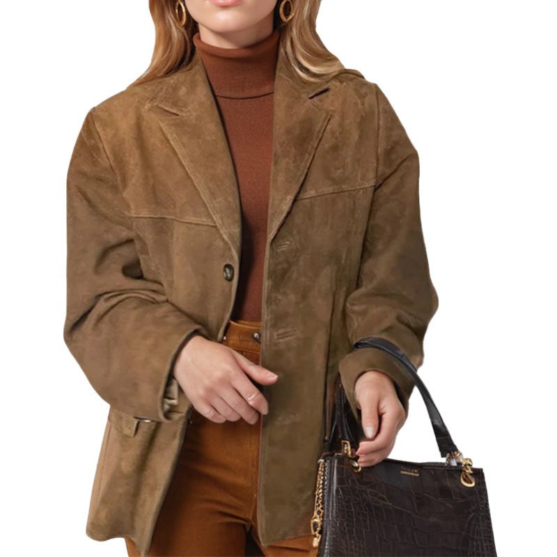 Hanna Leather Blazer