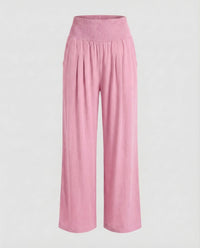 Hanna Linen Trousers in Pink