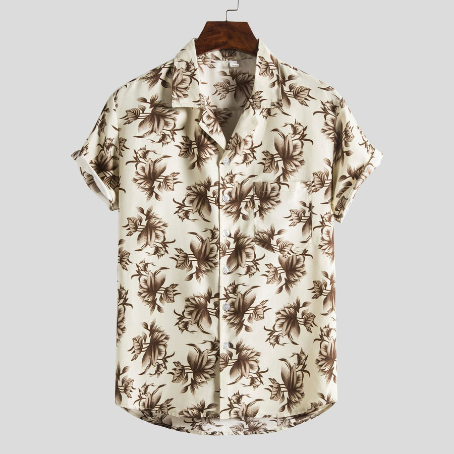 Hanna Shirt with Short Sleeve in Champagne