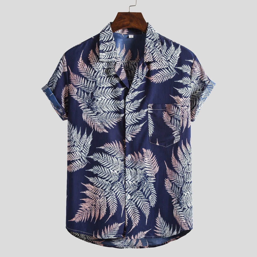 Hanna Shirt with Short Sleeve in Navy