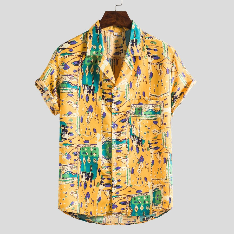 Hanna Shirt with Short Sleeve in Yellow