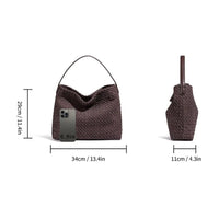Hannah Hobo Bag in Charcoal