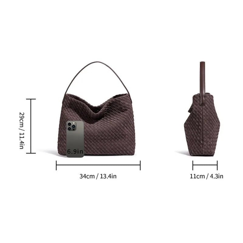 Hannah Hobo Bag in Charcoal