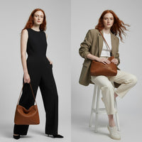 Hannah Hobo Bag in Charcoal