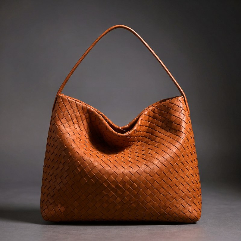 Hannah Hobo Bag in Sienna Brown