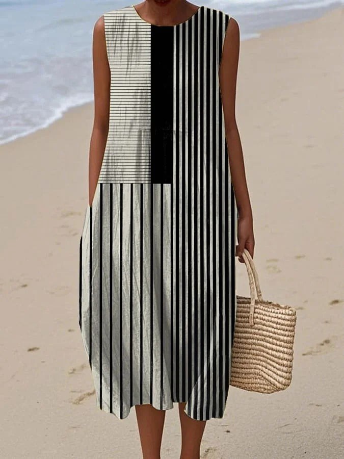 Hannah™ Breezy Summer Dress in Black