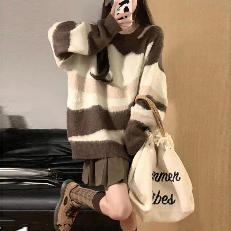 Harlow Casual Knit Sweater in Bildfarbe