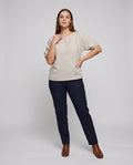Harlow Casual Linen Top with Side Pockets and Pockets