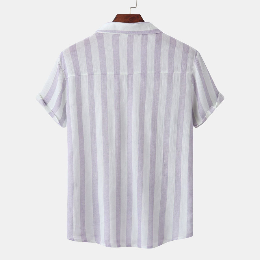 Harlow Elegant Shirt with Short Sleeve and Chest Pocket
