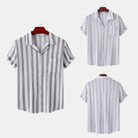 Harlow Elegant Shirt with Short Sleeve and Chest Pocket