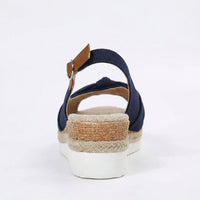 Harlow Orthopaedic Lace Sandals in Black
