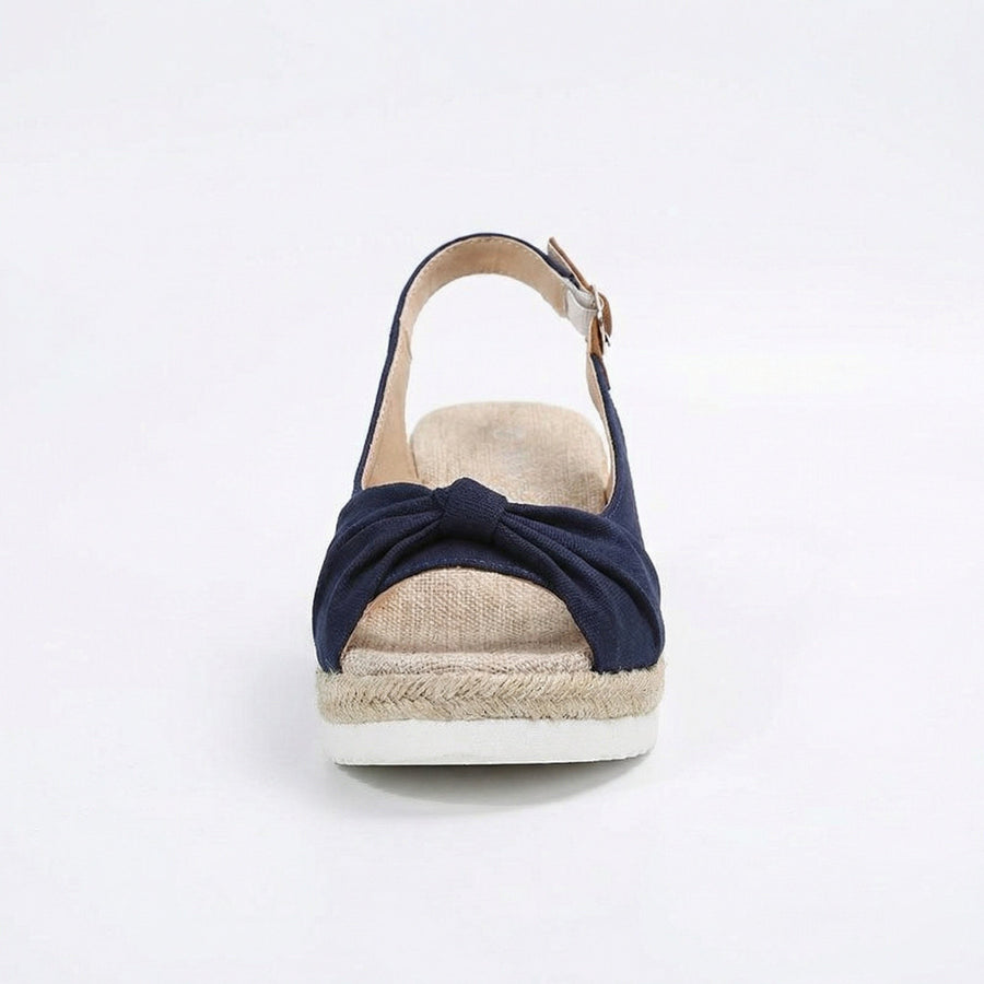 Harlow Orthopaedic Lace Sandals in Black