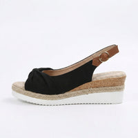 Harlow Orthopaedic Lace Sandals in Black