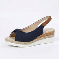Harlow Orthopaedic Lace Sandals in Blue
