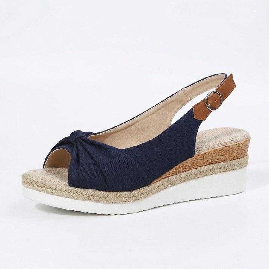 Harlow Orthopaedic Lace Sandals in Blue