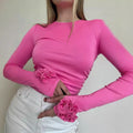 Harlow Shirt with Long Sleeve and Ruffles