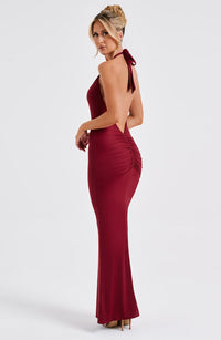 Davina Maxi Dress - Burgundy