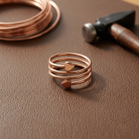 Silhouette Haven Copper Ring