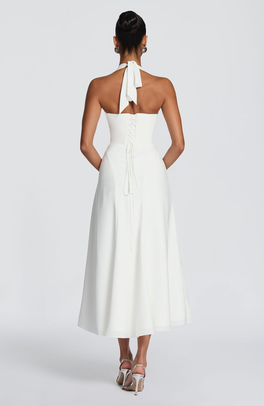Diane Midi Dress – Ivory