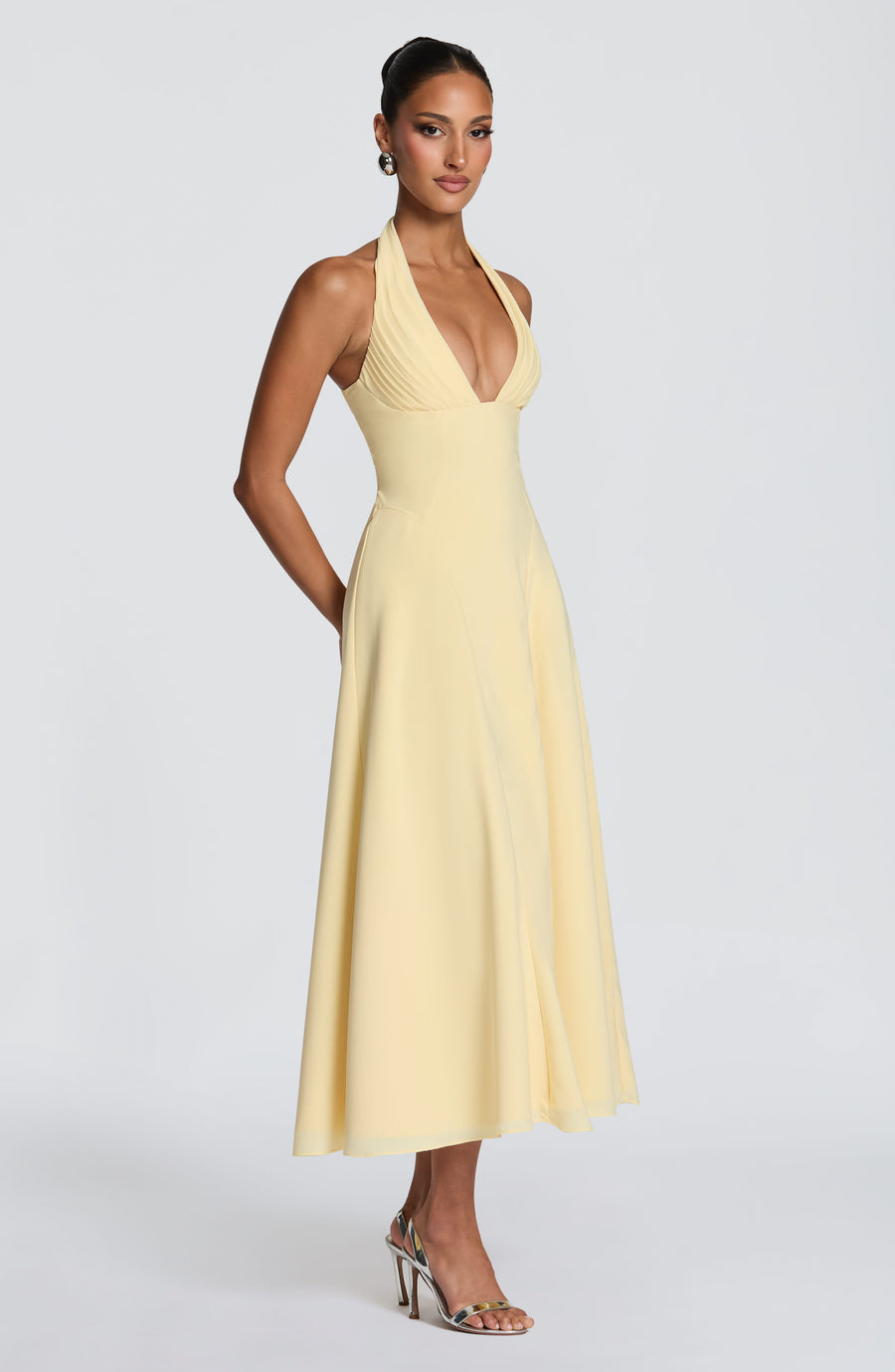Diane Midi Dress – Lemon