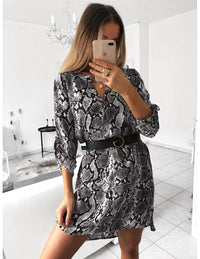 Hazel Dress with Belted in Black