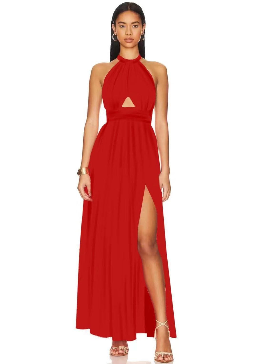 Hazel | Gown Maxi Dress in Red