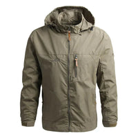 Hector Comfortable Jacket with Hood in Beige
