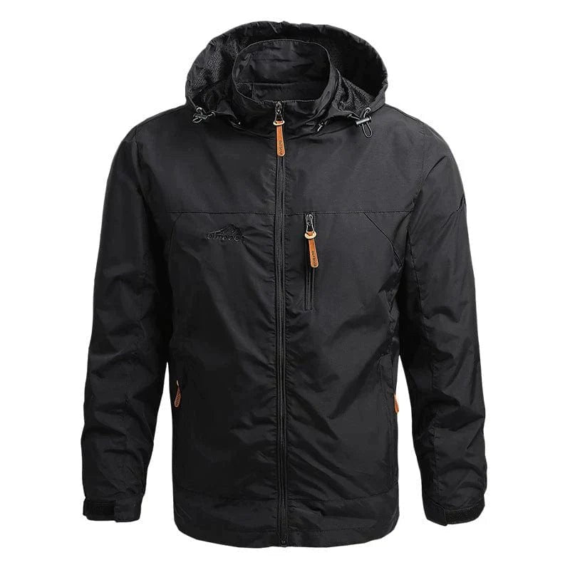 Hector Comfortable Jacket with Hood in Black