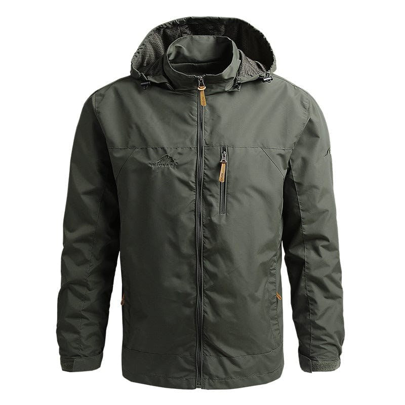 Hector Comfortable Jacket with Hood in Green