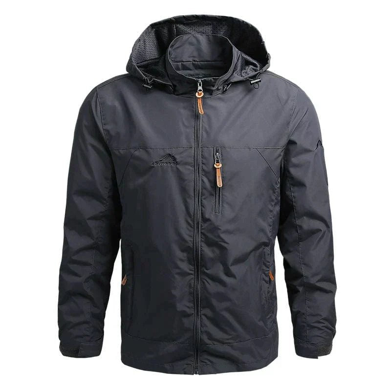 Hector Comfortable Jacket with Hood in Grey