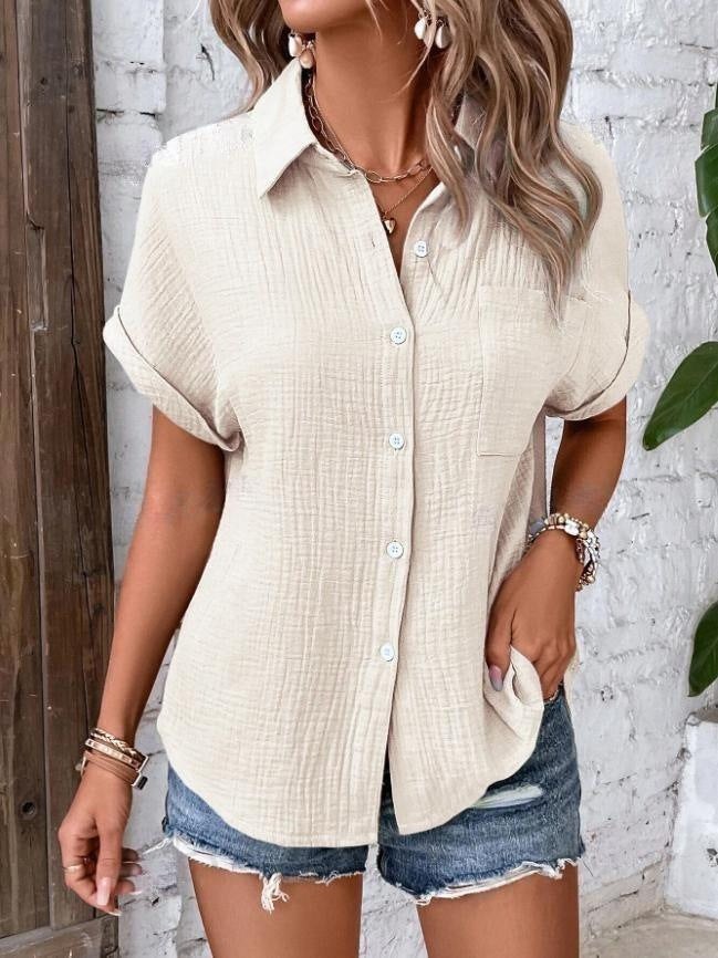 Heidi Casual Blouse in Apricot