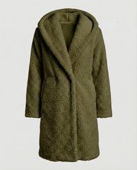 Heidi Coat with Hood in Green