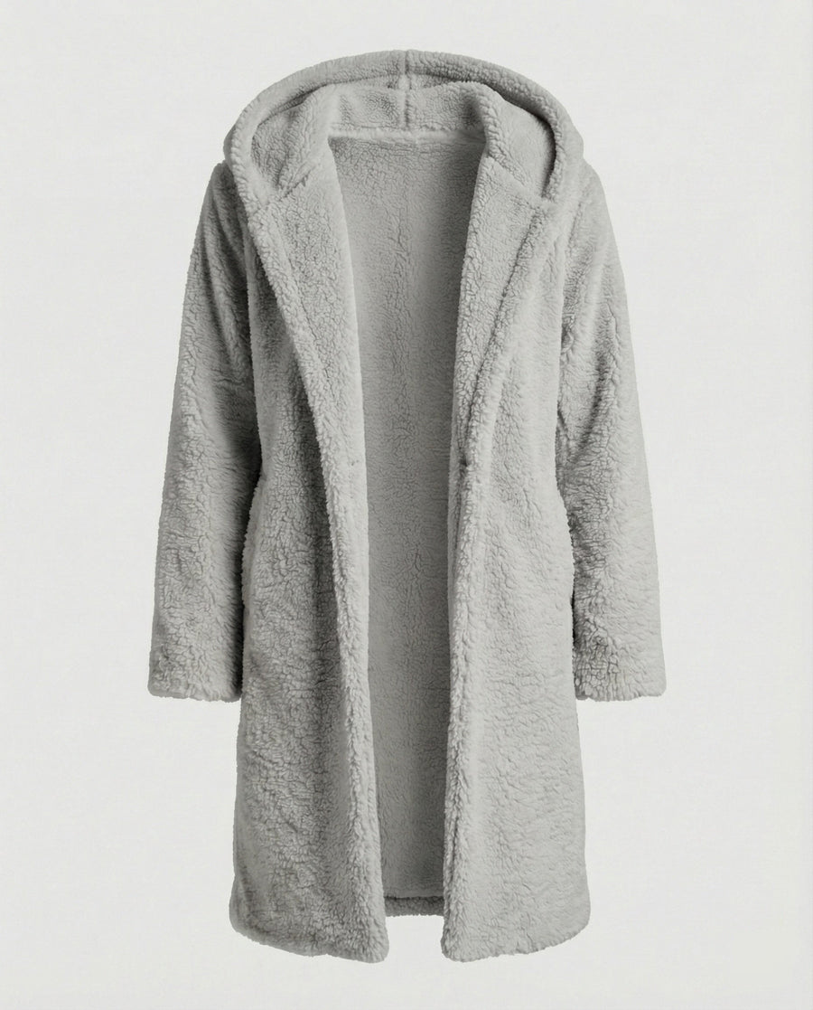 Heidi Coat with Hood in Grey