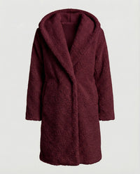 Heidi Coat with Hood in Red