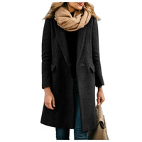 Heidi Elegant Coat in Black